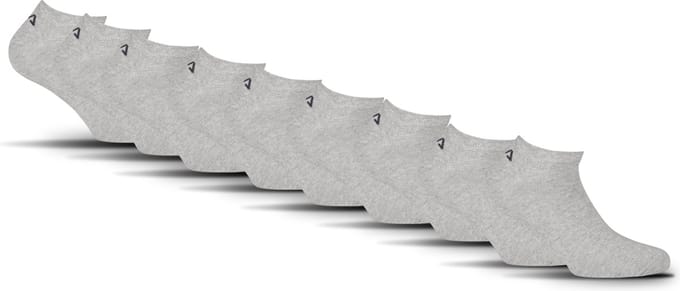 FILA Logo op de hiel Enkelsokken - Maat 39/42 - 9 Pack - Grijs