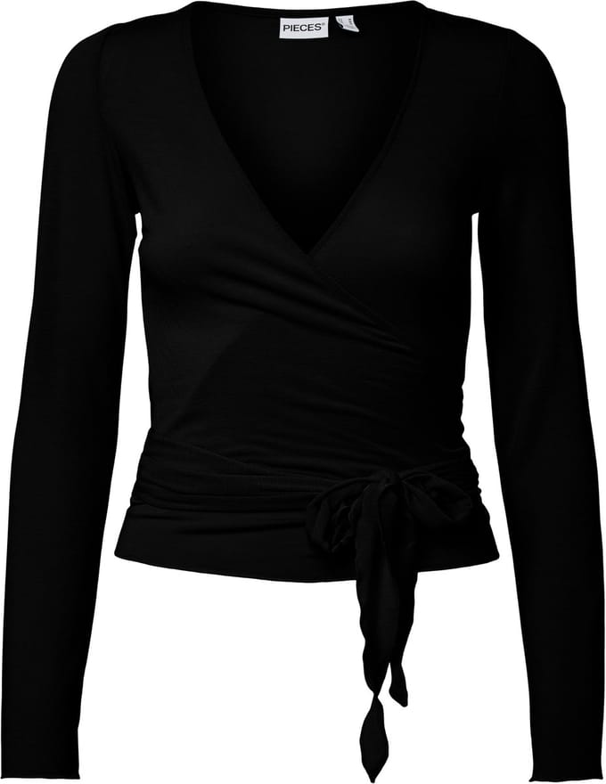 PIECES - PCROYA BALLERINA LS WRAP TOP JRS - Dames - Blouses