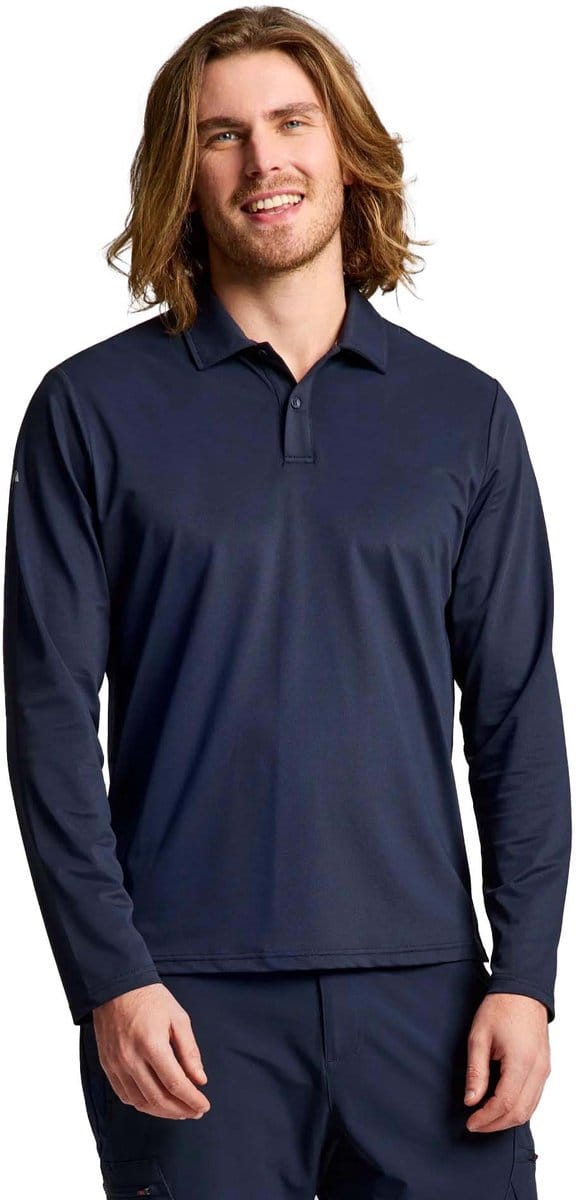 Slam Tech Pique Polo Ls - Sportswear - Volwassen