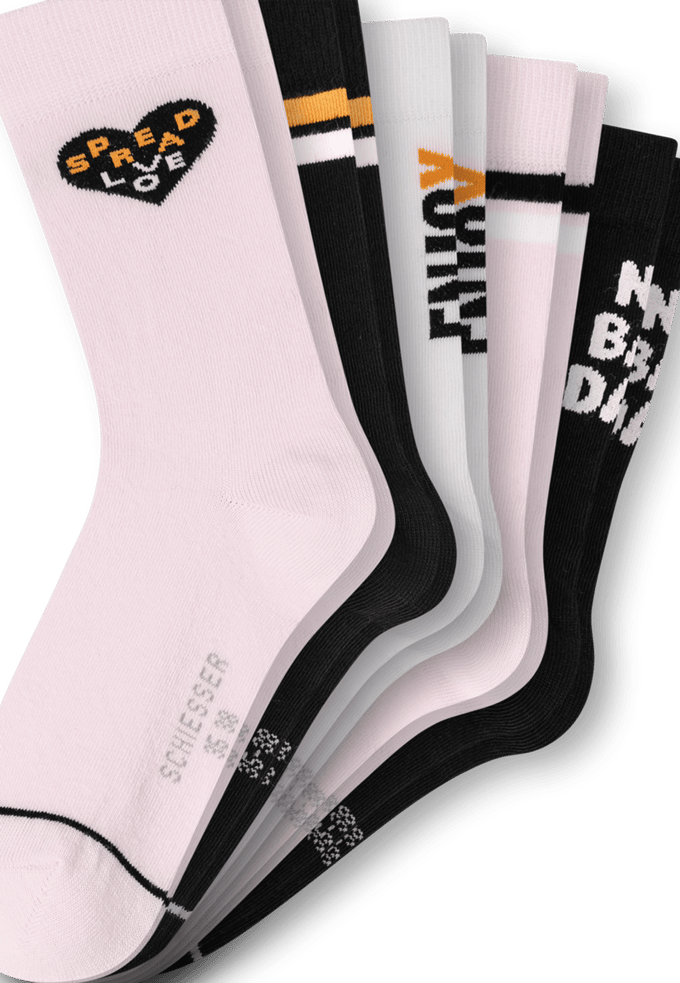 Meisjessokken, set van 5, meerkleurig - Legwear Teens 35/38