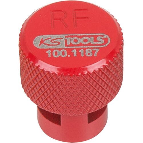 KS Tools 100.1187 RDKS / TPMS bandenontluchter, rood, rechts voor