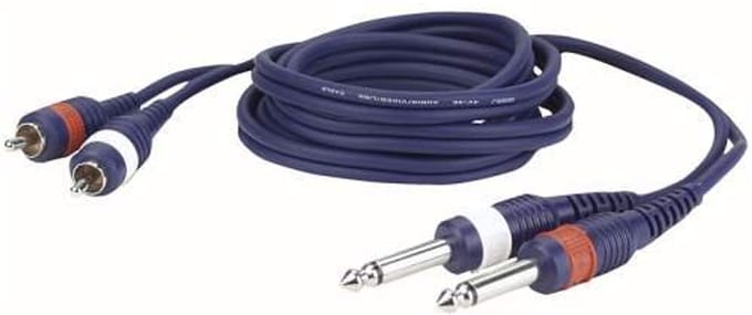 2 Mono Jack naar RCA-kabel 150 cm