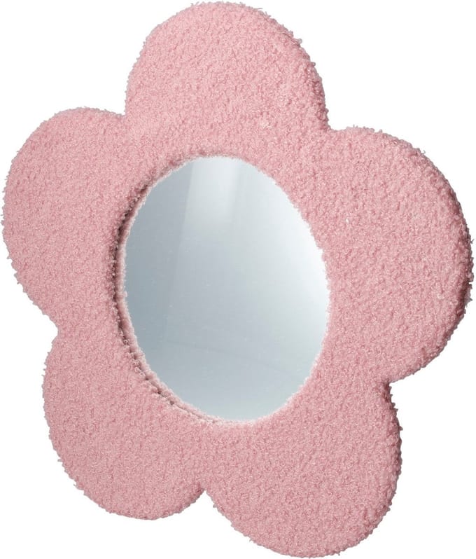 Home & Styling Spiegel Bloemen - Donkerroze