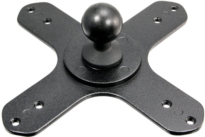 VESA 75 / VESA 100 to 25mm Ball Mount Bracket Adapter