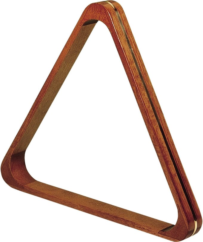 Triangel pool 57.2mm hout/messing deluxe