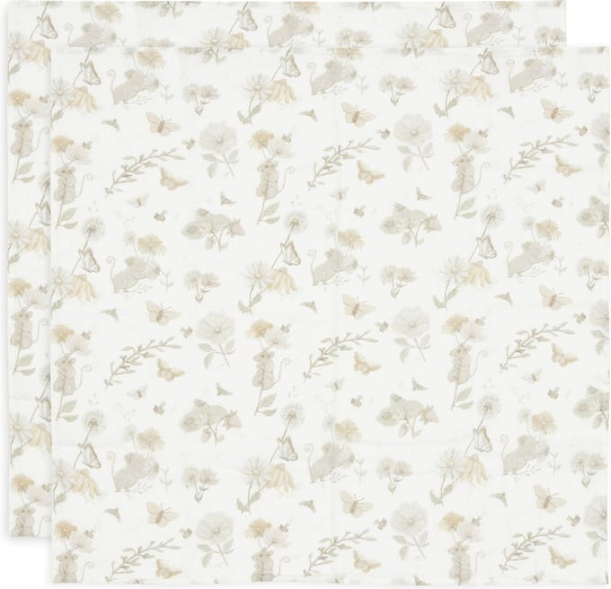 Jollein Hydrofiele Doek Small 70x70cm Dreamy Mouse (2pack)