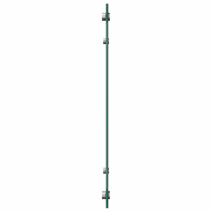 vidaXL - Spatscherm - keuken - 90x50 - cm - gehard - glas - zwart