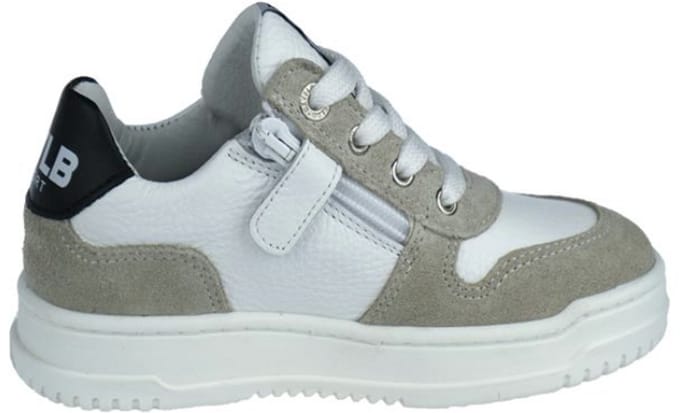 Develab 45987 Lage sneakers - Leren Sneaker - Meisjes - Beige - Maat 34