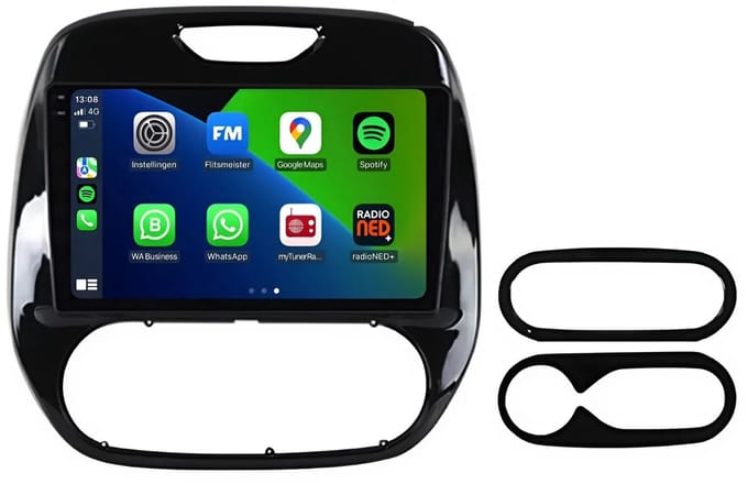 Carplay autoradio voor Renault Captur | R-Link | Facelift 2017 t/m 2019 | Android 13 | Draadloos Apple Carplay & Android Auto | 2GB + 32GB | 8-Core processor | Davilon | 2025 model | 2017 2018 2019| Bluetooth & Wifi