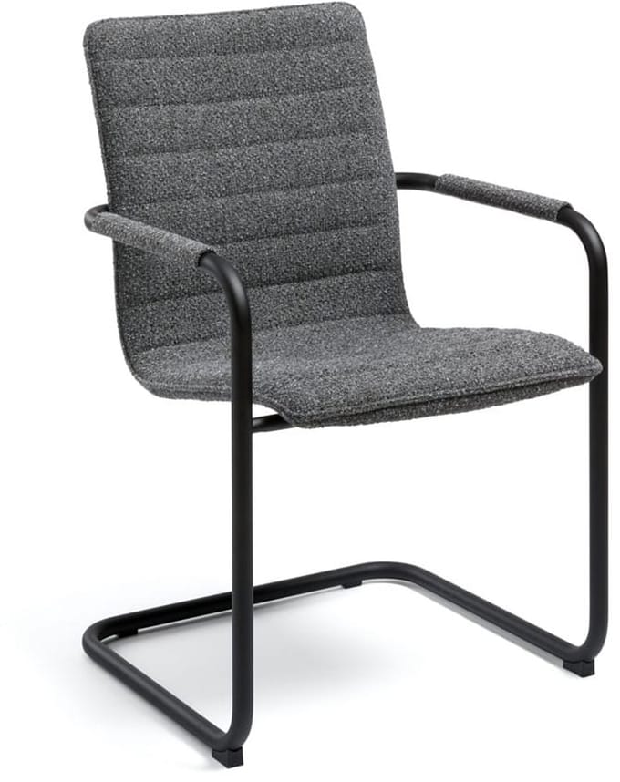 Design sledestoel in Society stof Groen