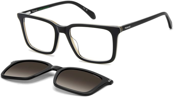Polaroid PLD D604/C Black beige 53/19/145 MAN Brilmonturen