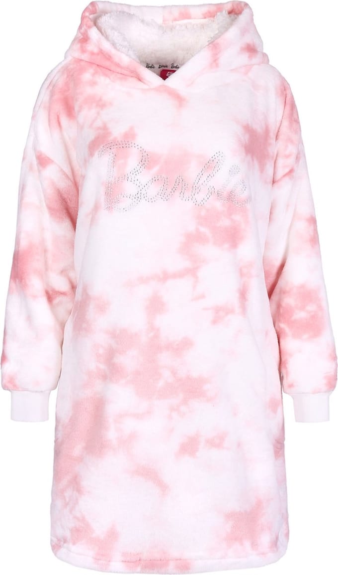 Roze-wit fleece oversized sweatshirt / MAAT M-L