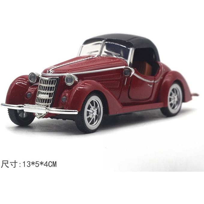 1:32 legering Retro Klassieke Auto Cabriolerend Pull-Back Model Speelgoed, Grensoverschrijdend Amazon Auto Model