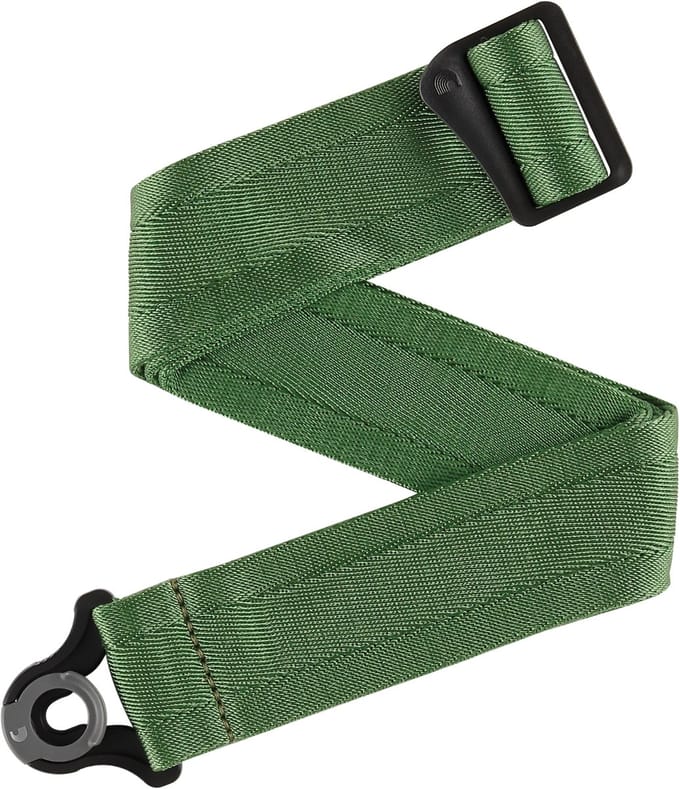 D'Addario 50BAL20 Auto Lock Gitaarband Verdant Groen