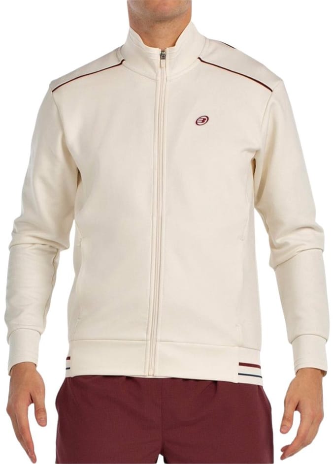 Bullpadel Abadin Trainingsjack Heren Beige – Padel Sweatvest Sportjas