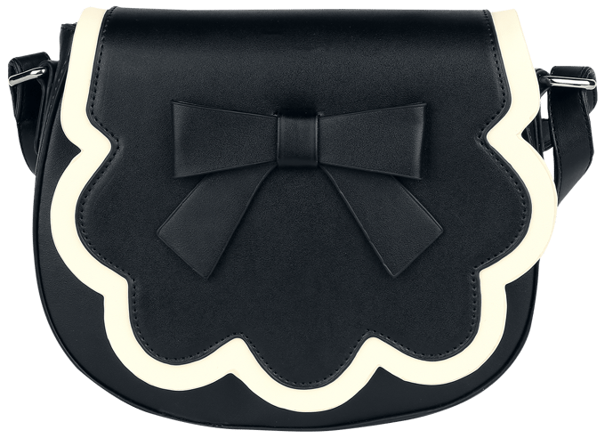 Banned Retro Handtas - Rocco - voor Vrouwen - zwart-wit