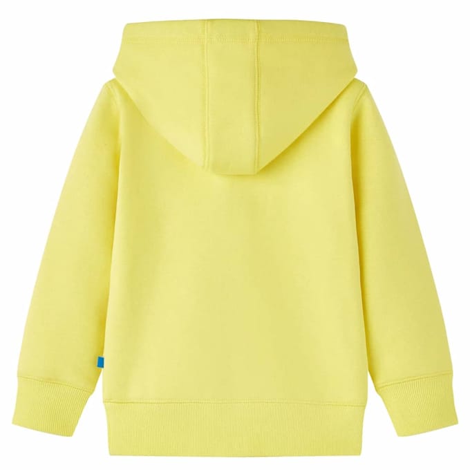 vidaXL - Kindervest - met - capuchon - en - rits - 116 - lichtgeel