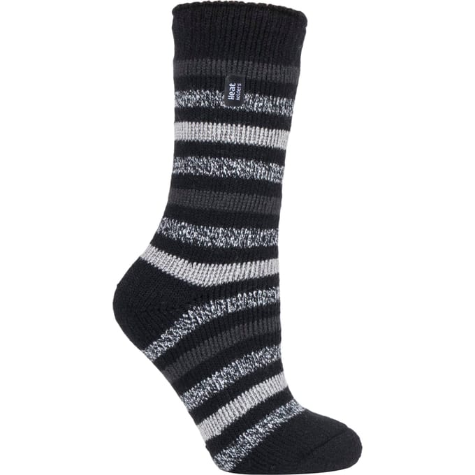 Heat Holders - Dames 2.3 tog thermo wintersokken - Rosebud Zwart