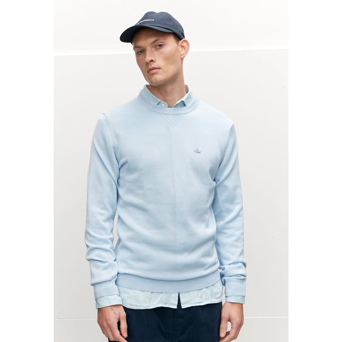 The Goodpeople Korean Knitwear Mid Blue Größe: XL | Pullover Outlet | Herren | Blau