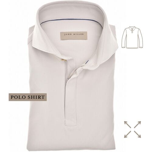 John Miller Polo Hyperstretch Performance Zipper Licht Grijs / male