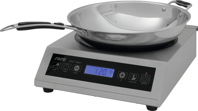Saro Elektrische inductieplaat met wokpan | 34(b) x 44.5(d) x 11.7(h) cm