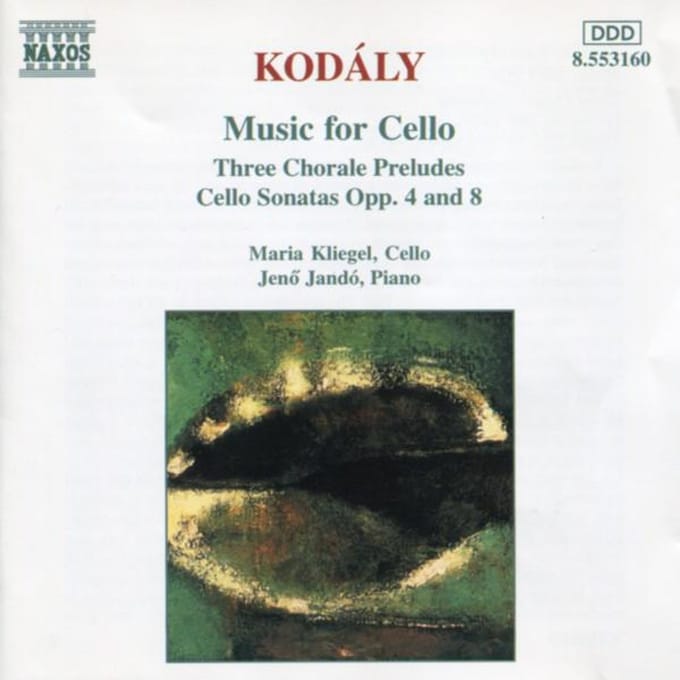 Maria Kliegel & Jeno Jandó - Kodály: Music For Cello (CD)