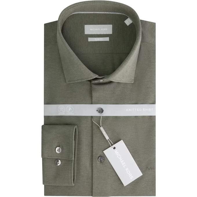 Shirt met lange mouwen Michael Kors Solid Pique Slim
