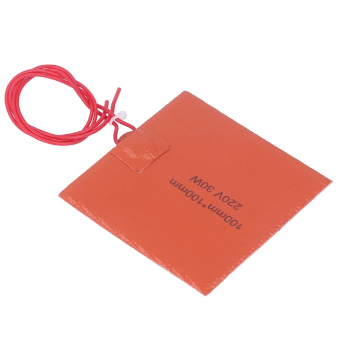 Flexibele Siliconen Verwarmer Kubus Verwarmingskussen Mat 200 Graden Celsius Maximum 220V 30W red