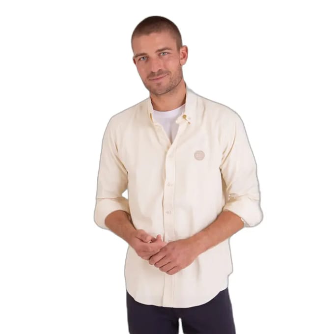 Effen getextureerde blouse met lange mouwen Camberabero