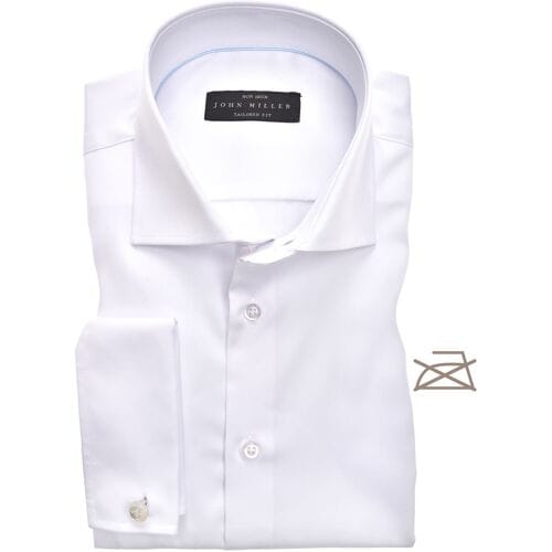 John Miller Overhemd Tailored French Cuff Longer Sleeve Mouwlengte 7 Wit / male