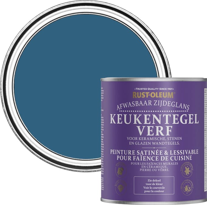 Rust-Oleum Blauw Keukentegelverf Zijdeglans - Kobalt 750ml