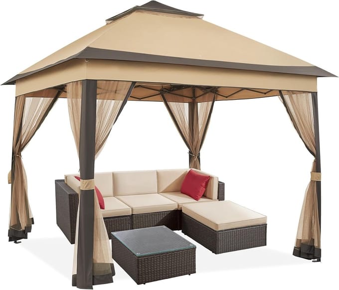 Easy Up Partytent - Paviljoen Opvouwbaar - Extra Stevig
