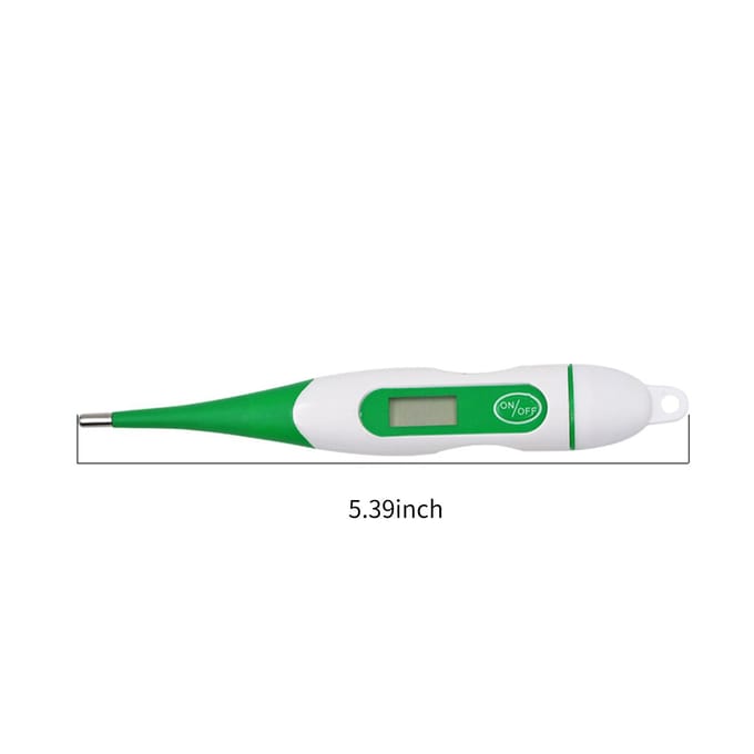 Thermomètre pour animaux thermomètre à affichage LED numérique lecture rapide précis étanche pour animaux de compagnie numérique vert