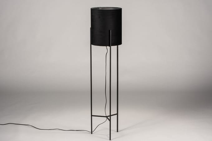 Lumidora Vloerlamp 74078 - GENEVA - E27 - Zwart - Metaal - ⌀ 30 cm