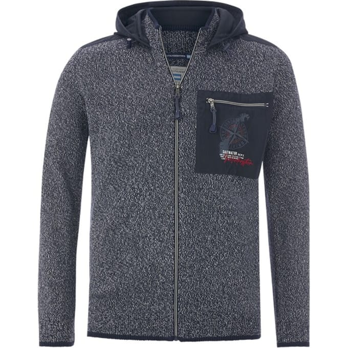 Jan Vanderstorm herren Vest - 64/66 - donkerblauw - Plus Size