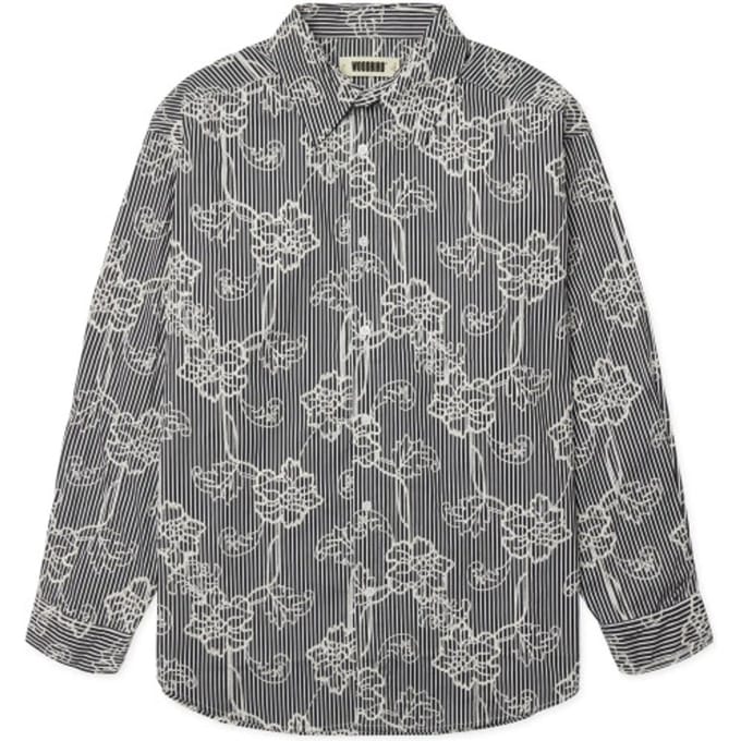Woodbird brooks emb shirt 2636-712 black white