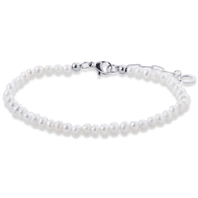 Pearlmania | Soft Tide armband met zoetwaterparels