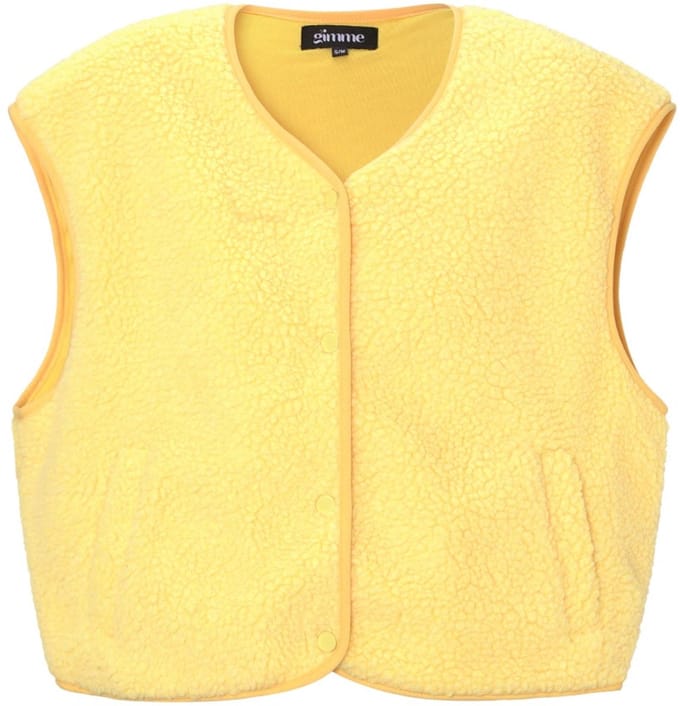Woven Polyester Fiber Women's Vest Casual Solid Color Fall/Winter