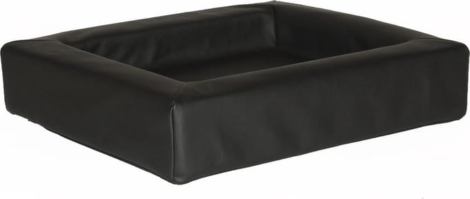 Comfort-Kussen hondenmand leatherlook 100 x 80 x 15 cm - Zwart
