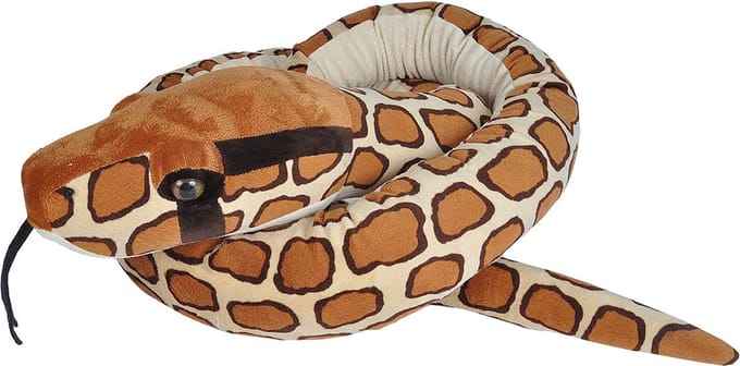 Wild Republic Pluche birmese python - knuffeltje - 280 cm - slangen knuffels - wilde dieren