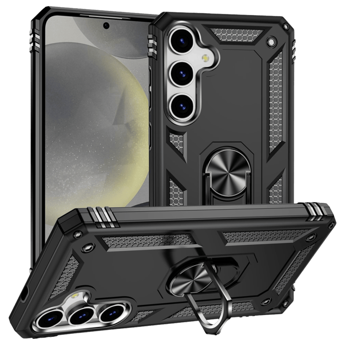 CaseBody Samsung Galaxy S25 Shield Case Zwart