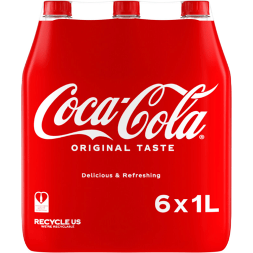 Coca-Cola Original Taste Cola - 6 x 1 L