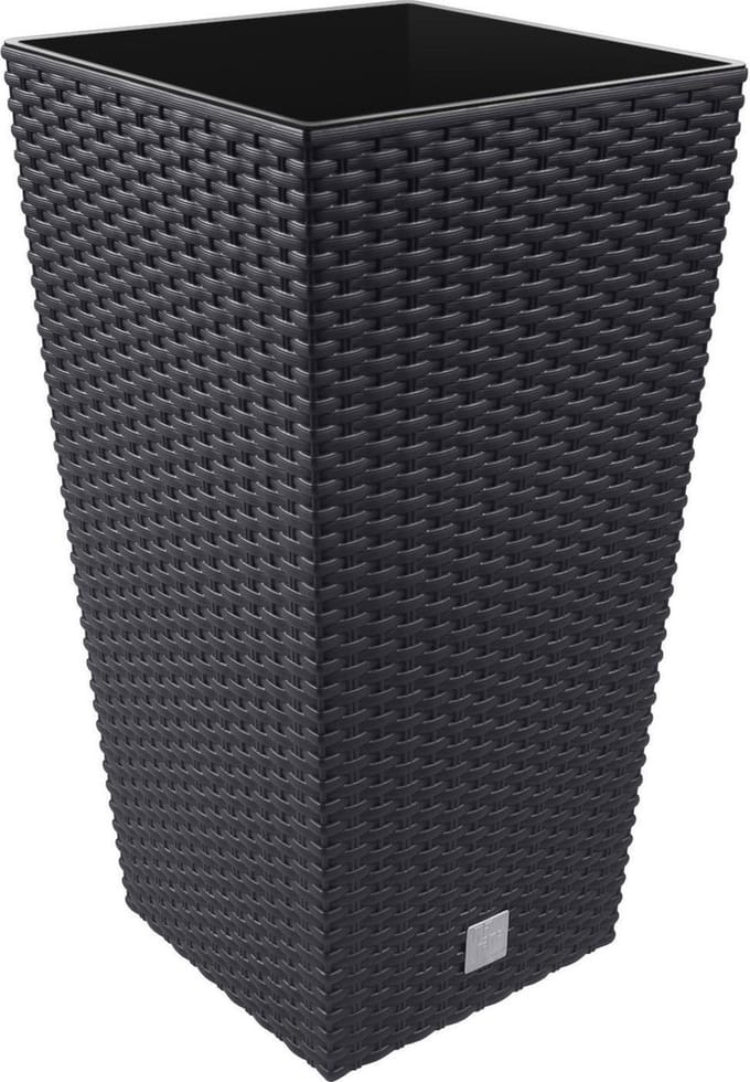 Bloempot Bloembak Rato Square 29x29x55cm ANTRACIET Prosperplast