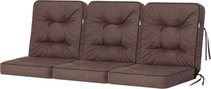Tuinkussen - Bankkussen Sofa Kussen - Buiten Zitten - UV-Bestendig Deelbaar - 110 x 150 cm - Bruin