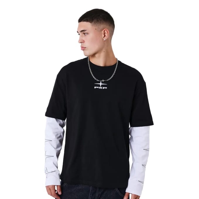 T-shirt met dubbele mouw Project X Paris Tag