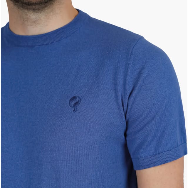 Heren T-Shirt Maurik - Avondblauw Melange