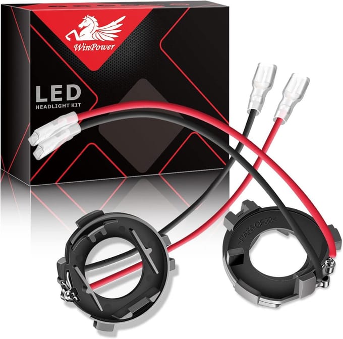 2x H7 LED Lamp Fitting Adapters voor Koplamp - H7 Sockethouder Conversie Clips