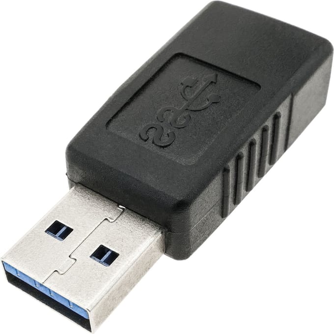 BeMatik - USB 3.0-adapter (een mannelijk naar een vrouwelijk)
