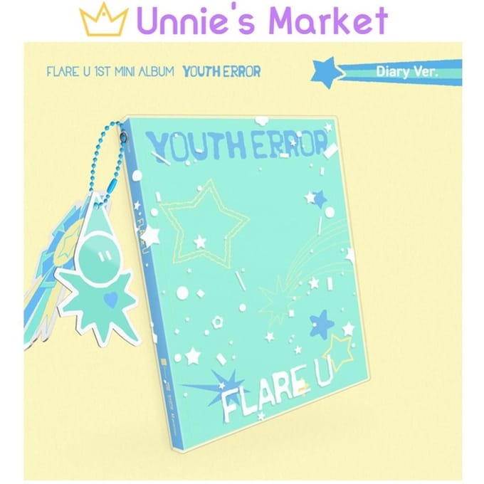 FLARE U – 1e Mini Album YOUTH ERROR (Dagboek Ver.) 1pcs white