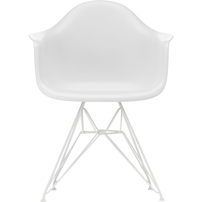 Vitra DAR Eames Plastic Armchair - katoen wit RE - wit